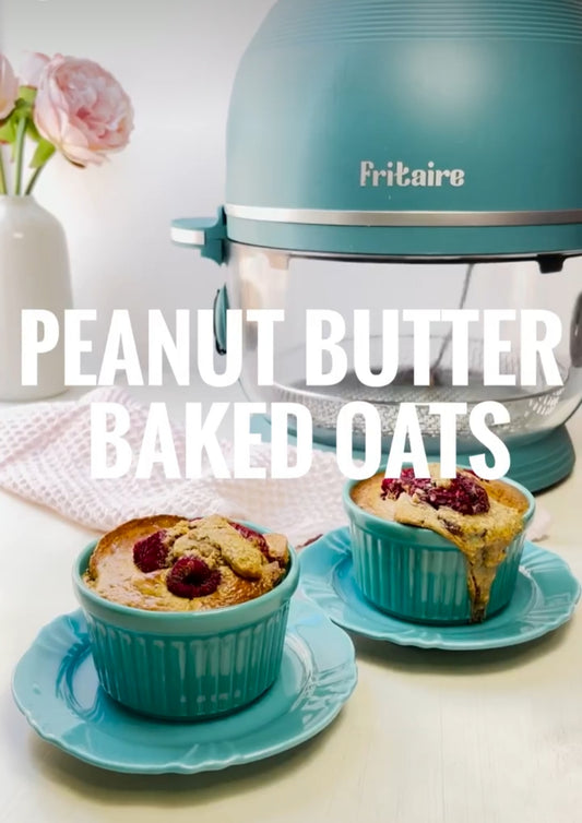 Peanut butter baked oats in you fritaire Airfryer.⁠