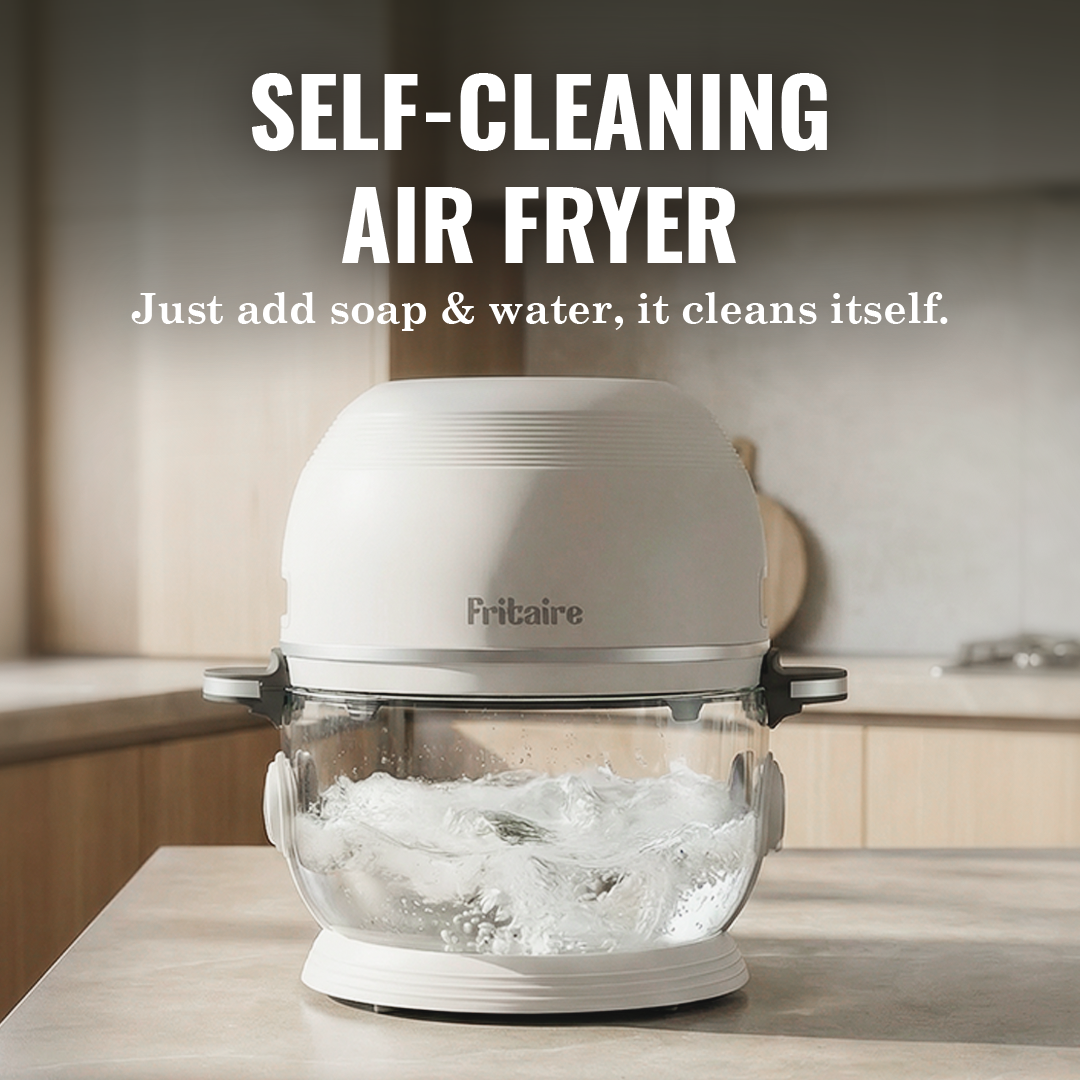 White | Self-Cleaning Air Frye & Non-Toxic Air Fryer (Open-Box)  - Final Sale