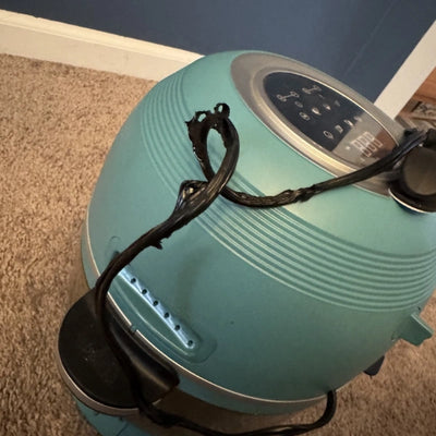 Do not operate if the base or wire appears damaged