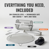 White | Self-Cleaning Air Frye & Non-Toxic Air Fryer (Open-Box)  - Final Sale