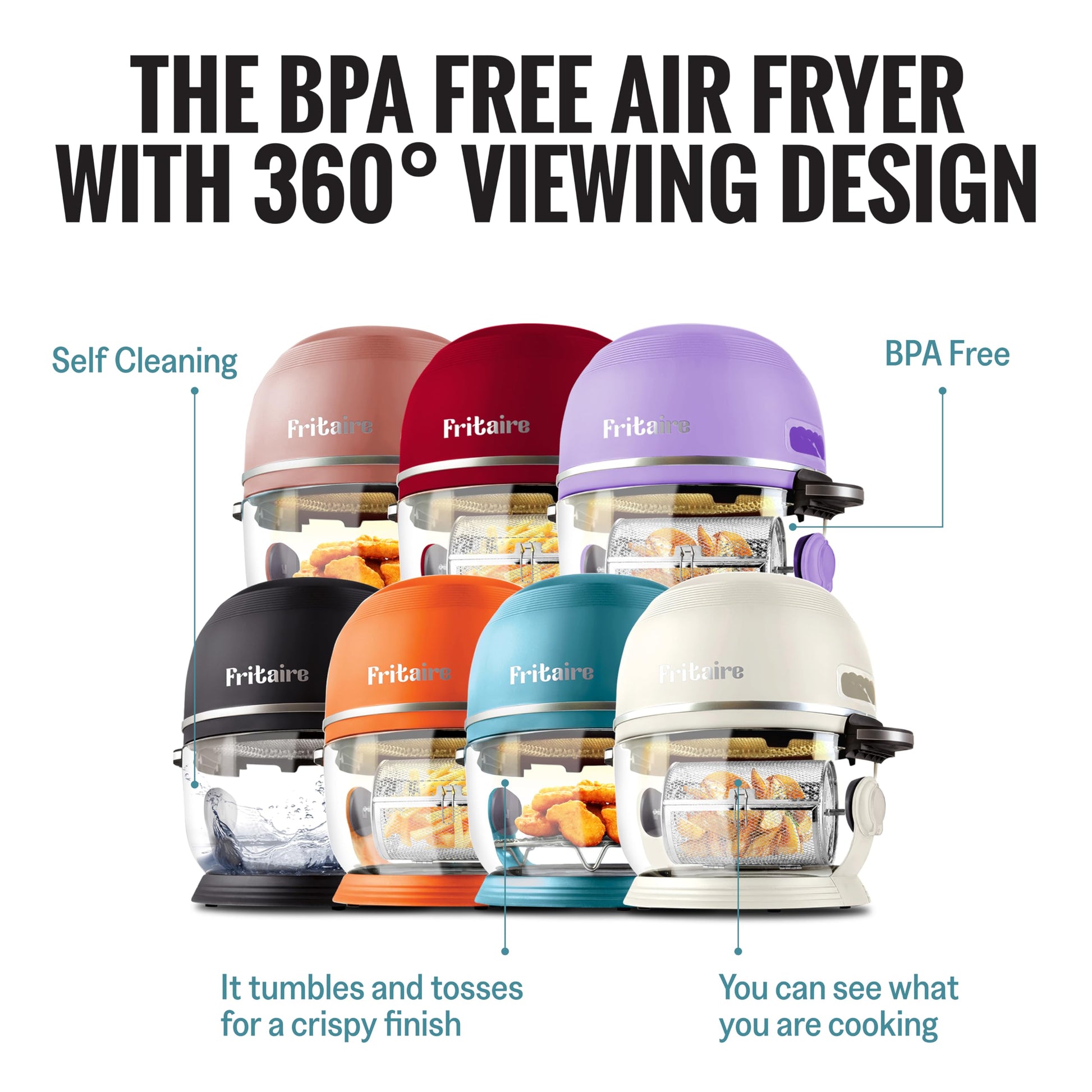 Non-Toxic 5QT Glass Air Fryer
