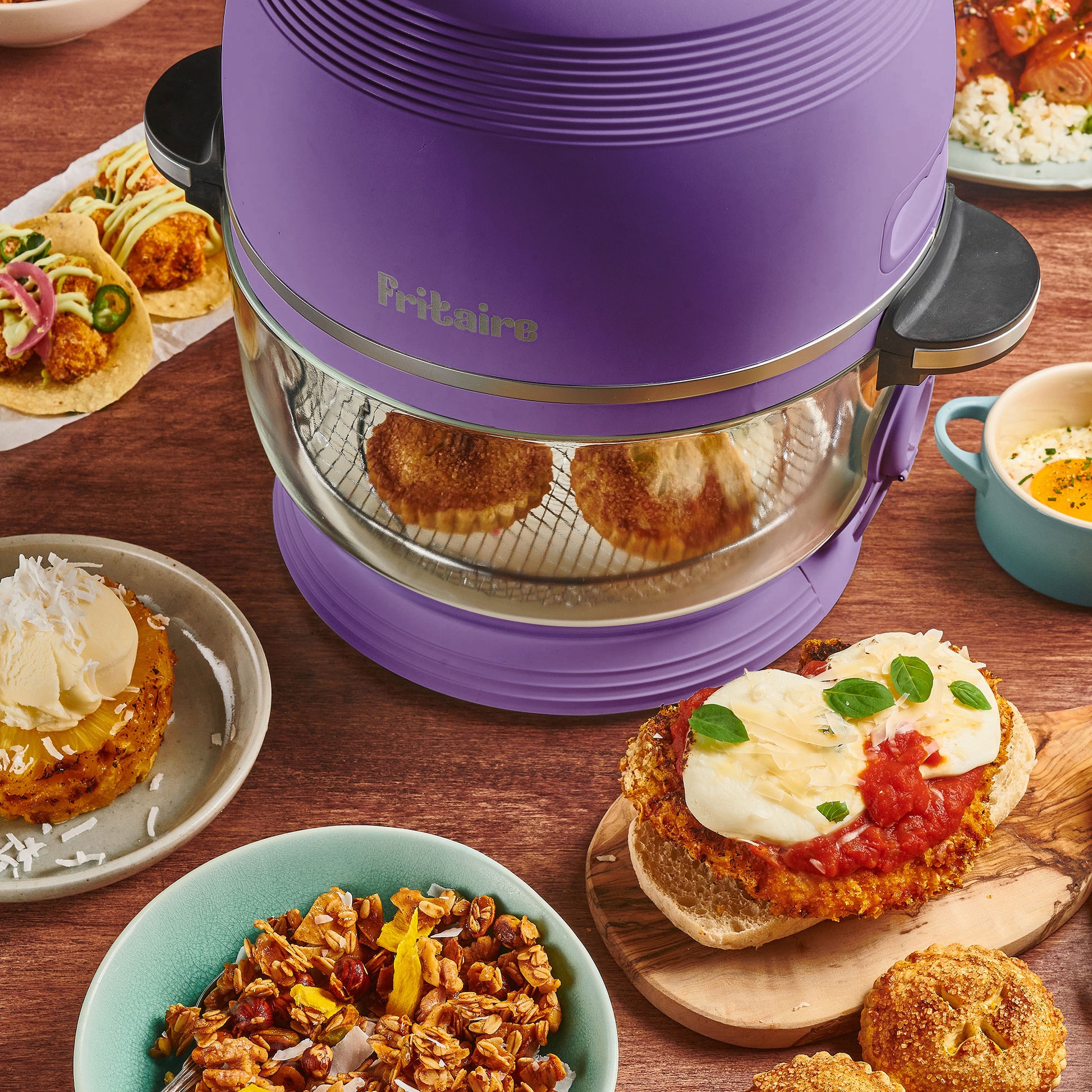 Fritaire 1300W self-cleaning air fryer